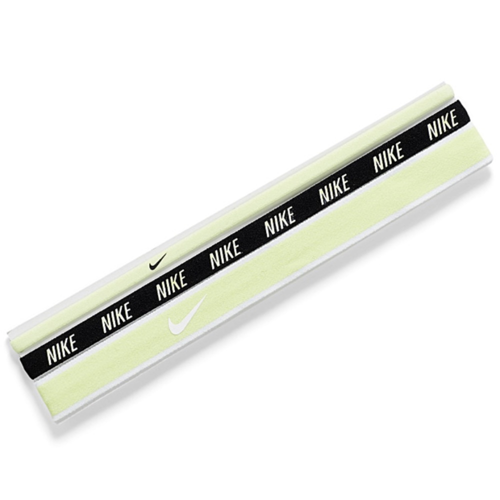 *3for$30* Black and neon green log Nike elastic headbands NWT